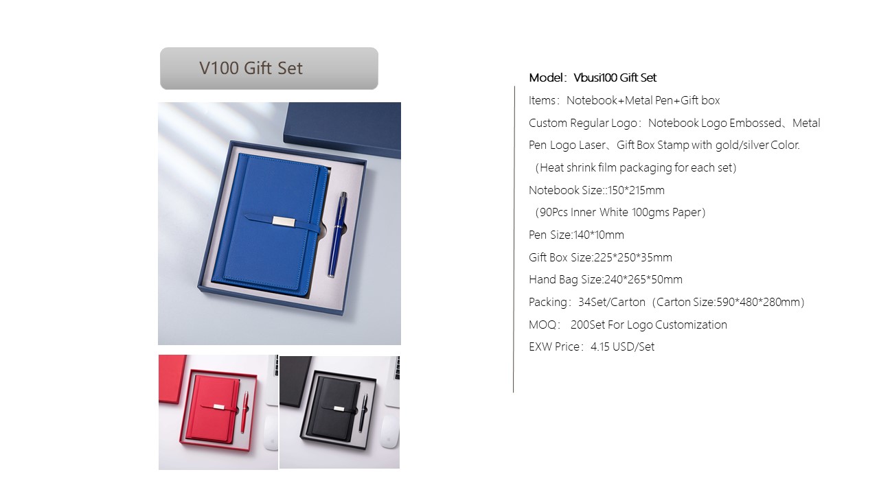 Notebook Style Gift Set