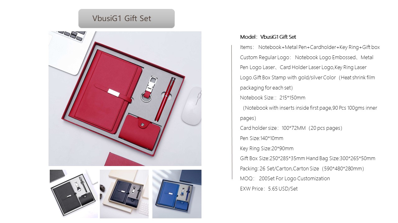 Notebook Style Gift Set