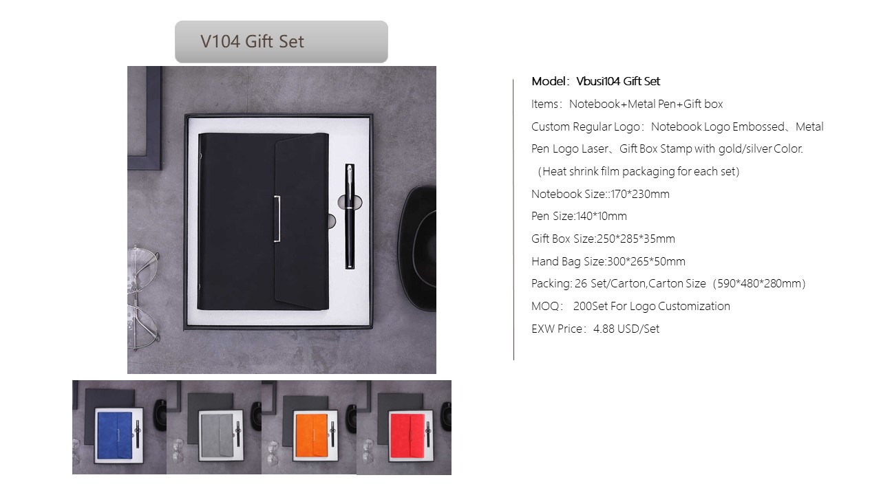Notebook Style Gift Set