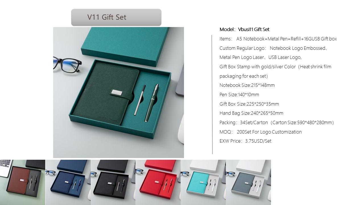 Notebook Style Gift Set