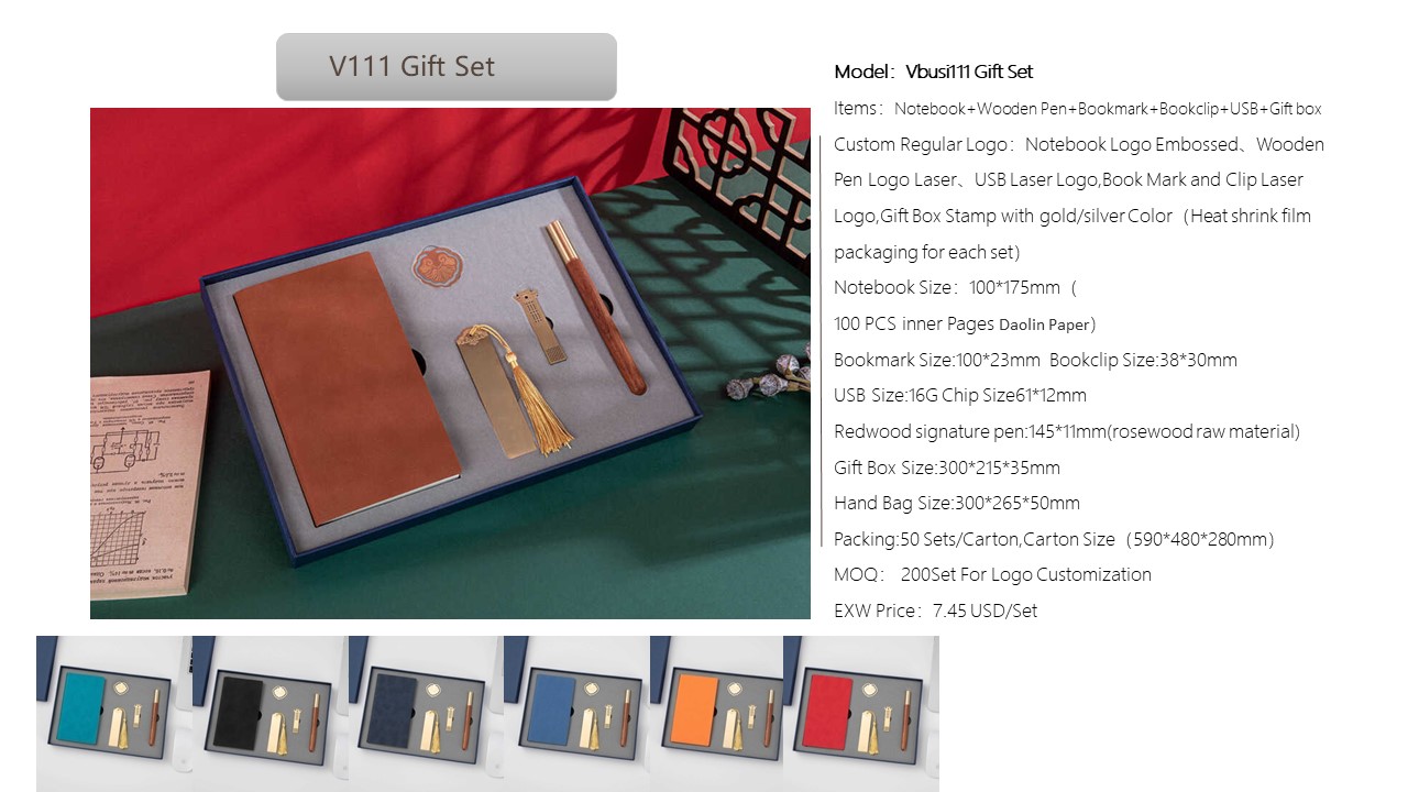 Notebook Style Gift Set