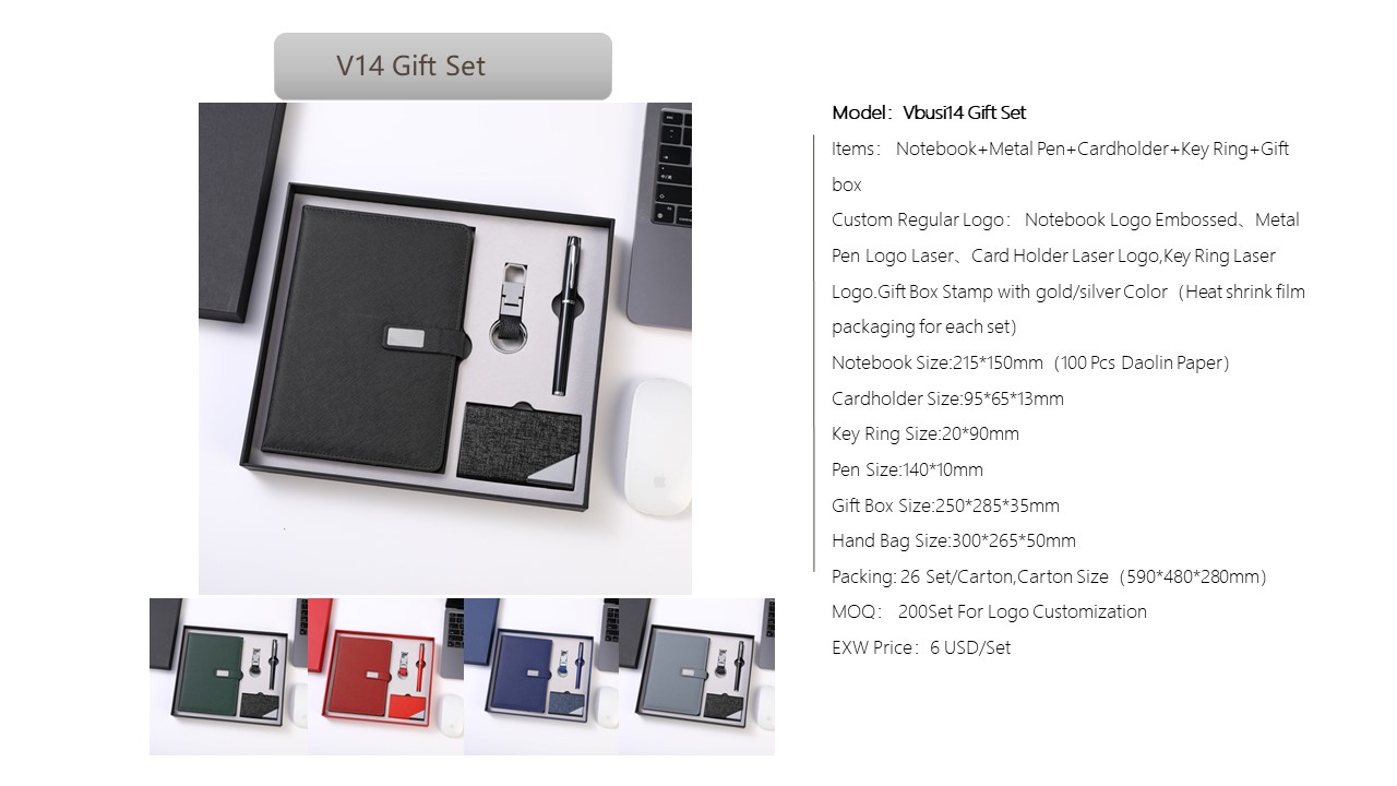 Notebook Style Gift Set
