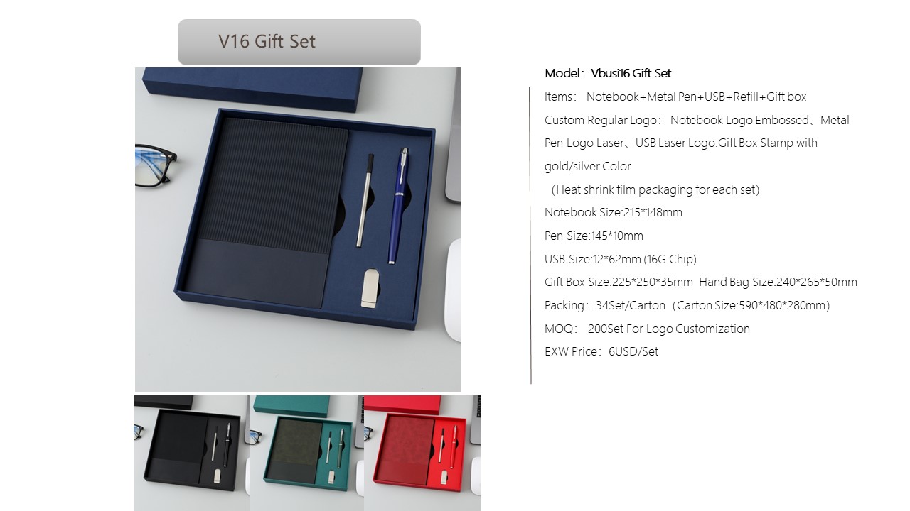 Notebook Style Gift Set