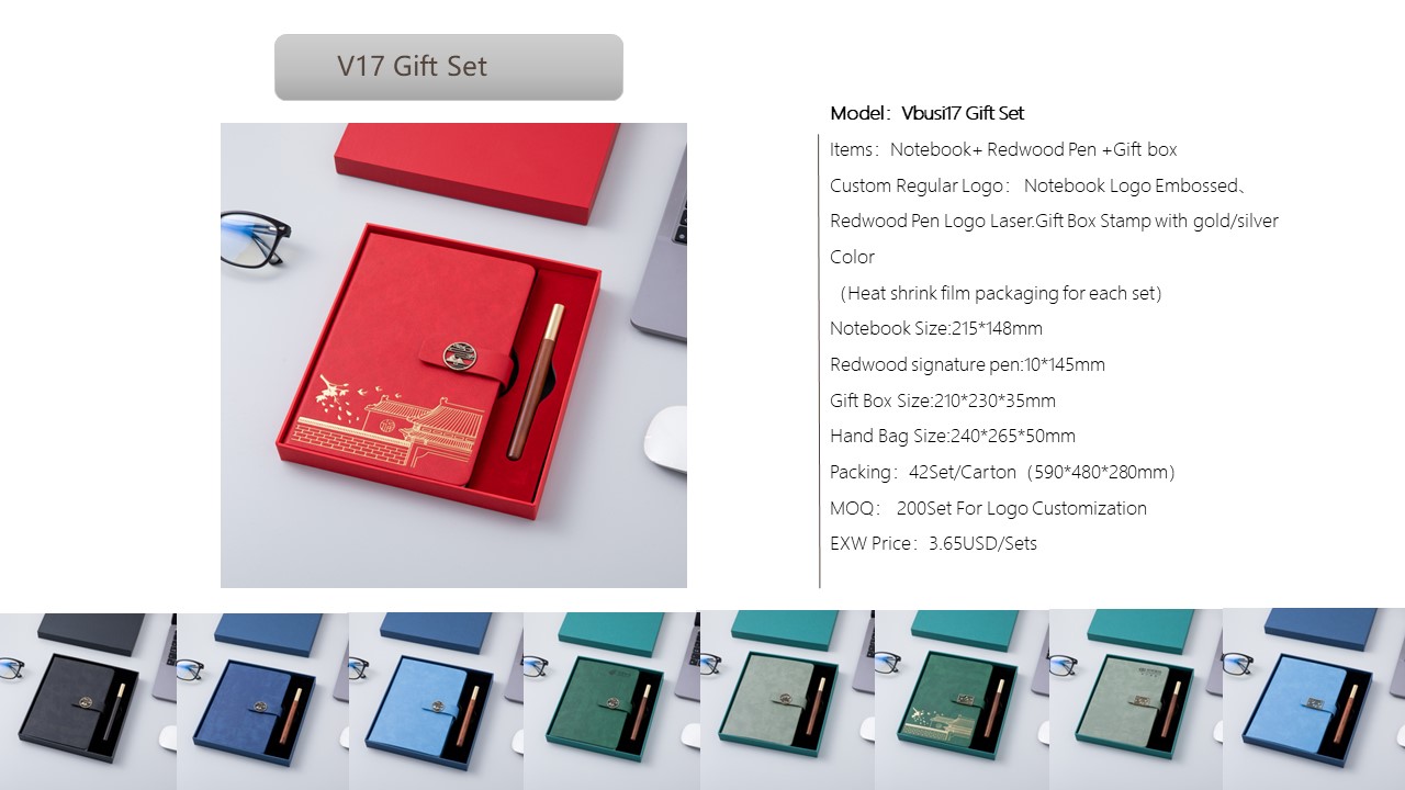 Notebook Style Gift Set