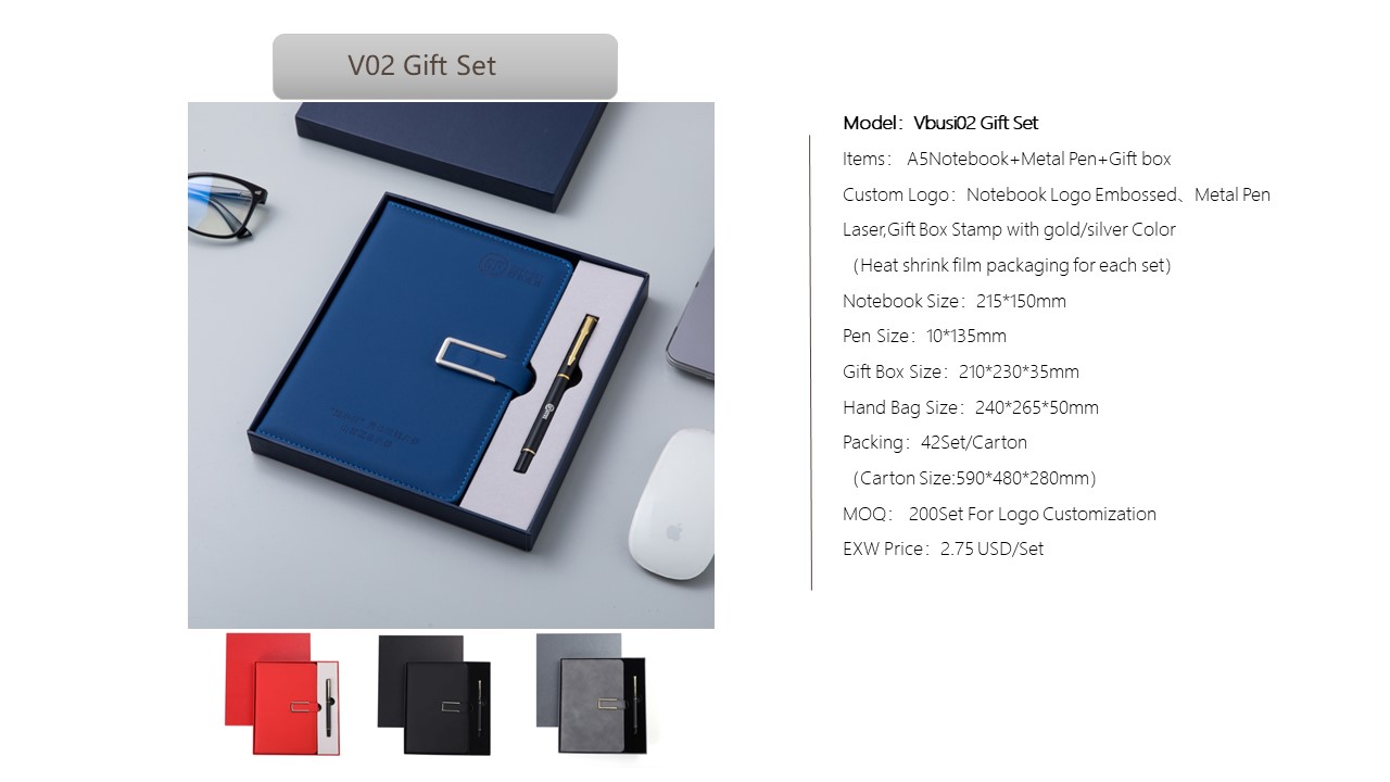 Notebook Style Gift Set