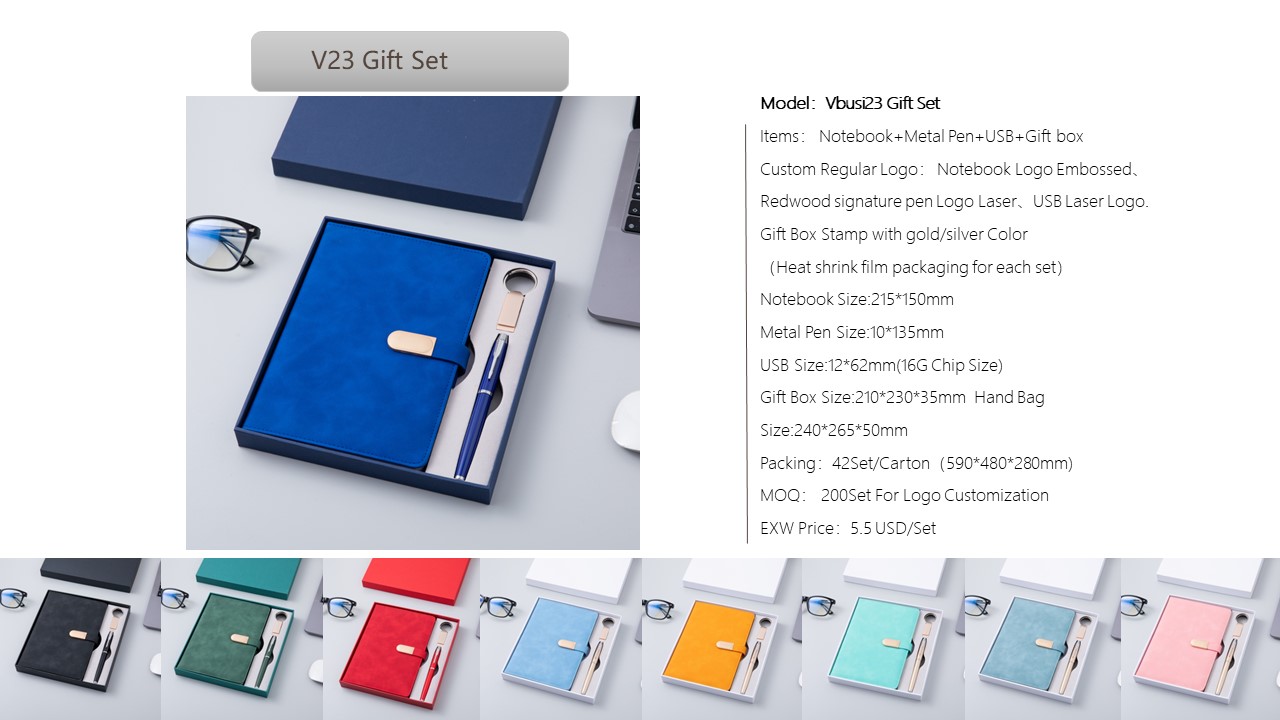 Notebook Style Gift Set