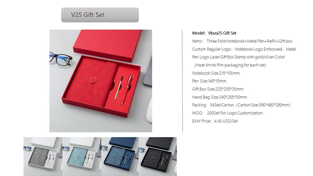Notebook Style Gift Set