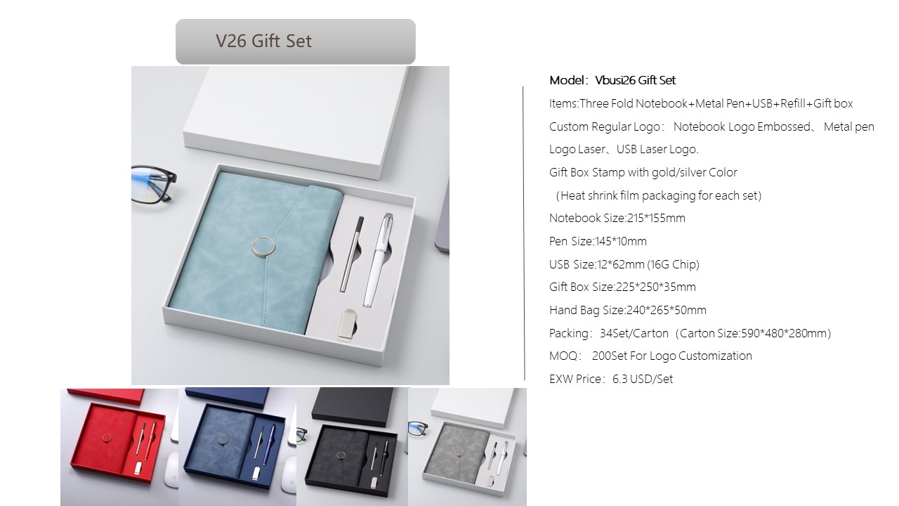 Notebook Style Gift Set