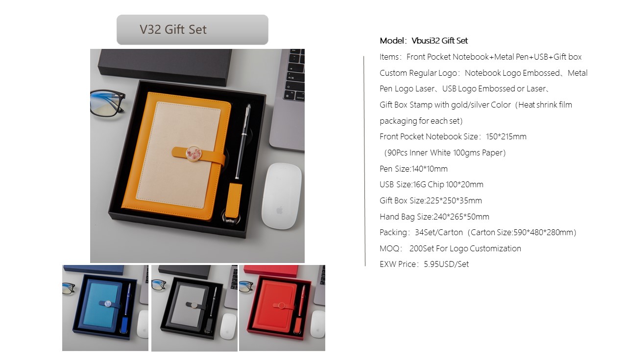 Notebook Style Gift Set