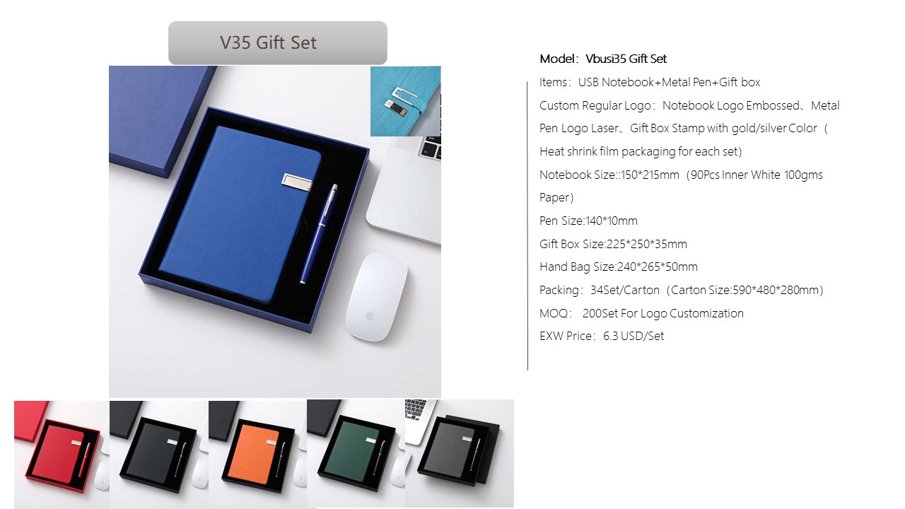 Notebook Style Gift Set