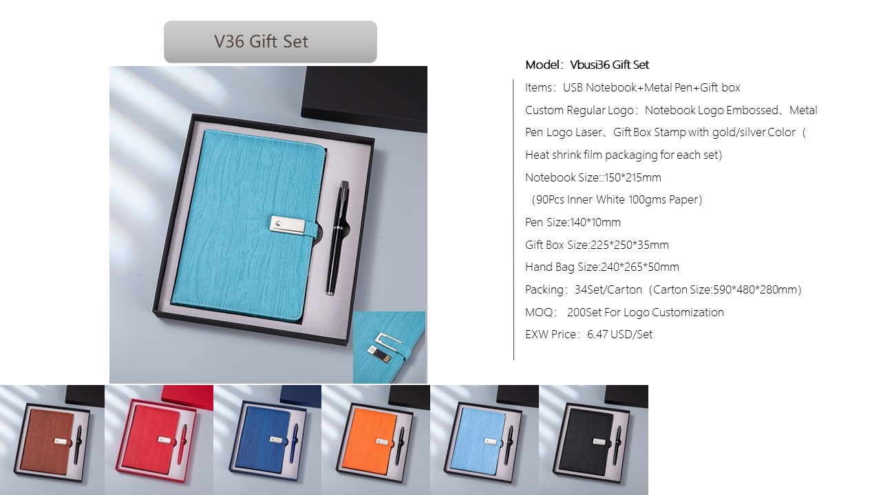 Notebook Style Gift Set