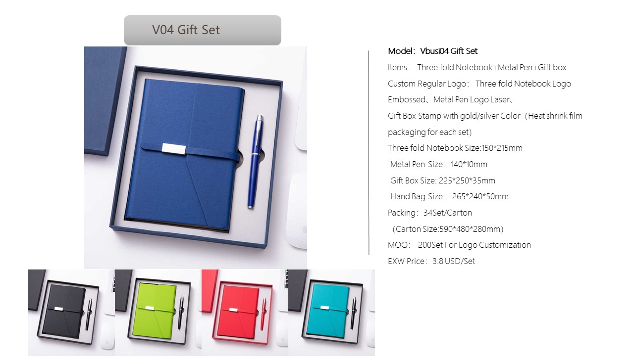 Notebook Style Gift Set
