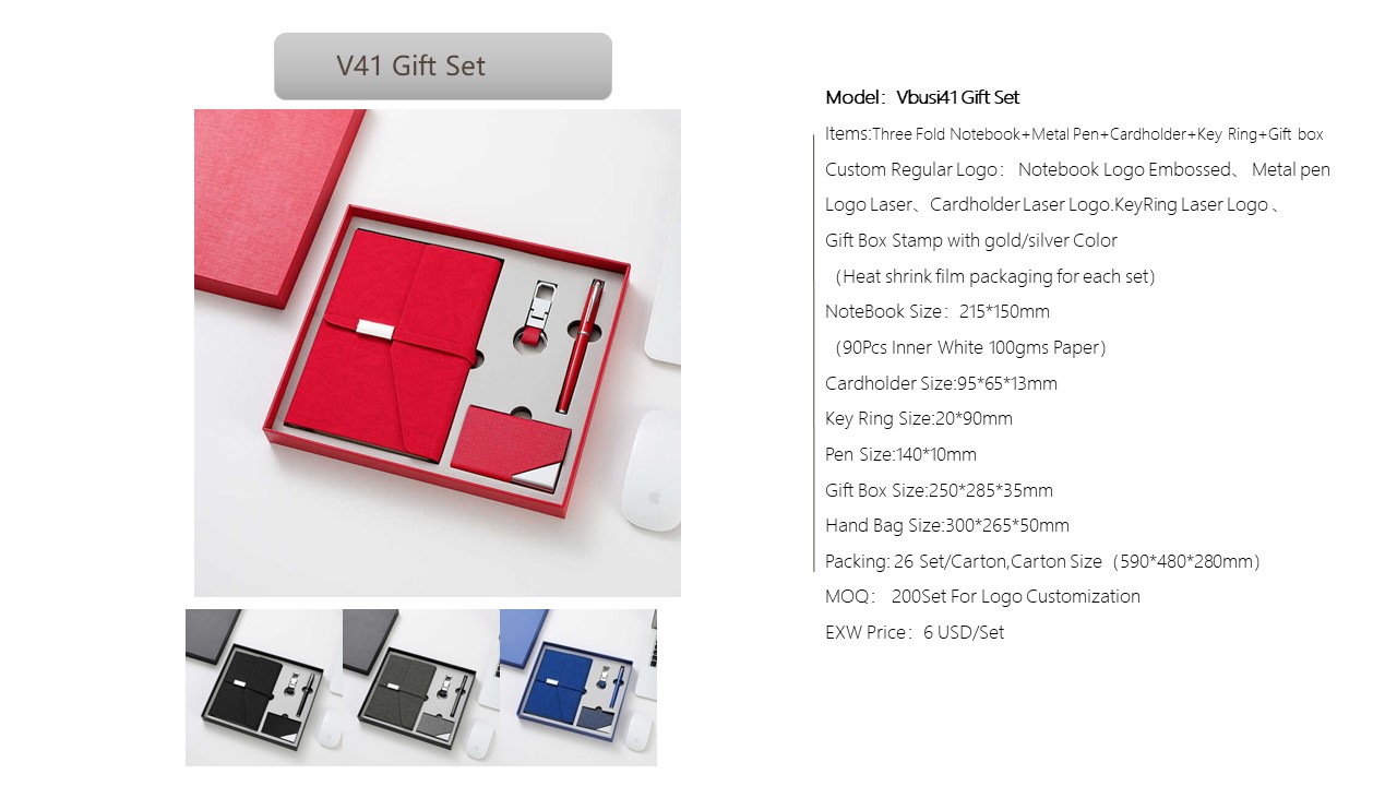 Notebook Style Gift Set