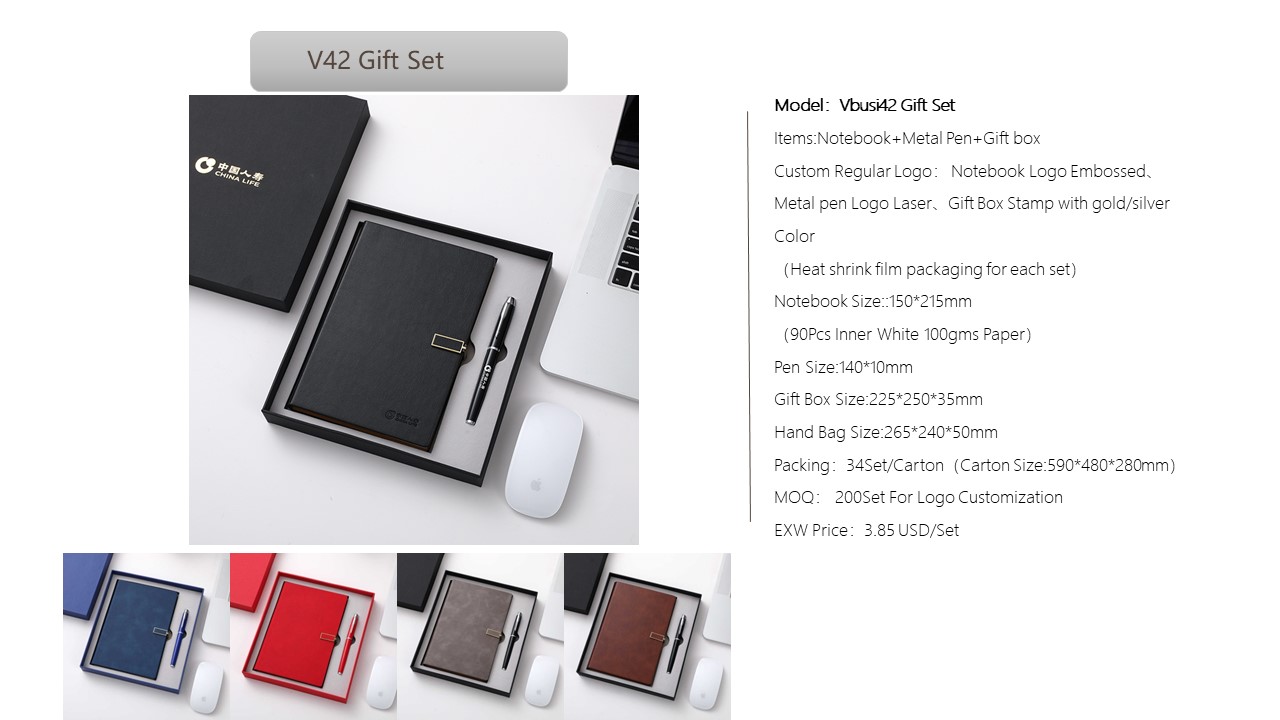 Notebook Style Gift Set