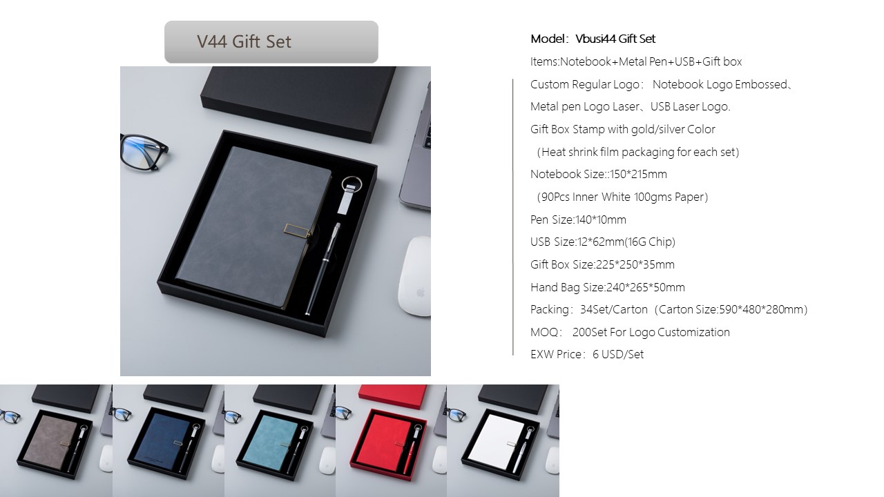 Notebook Style Gift Set