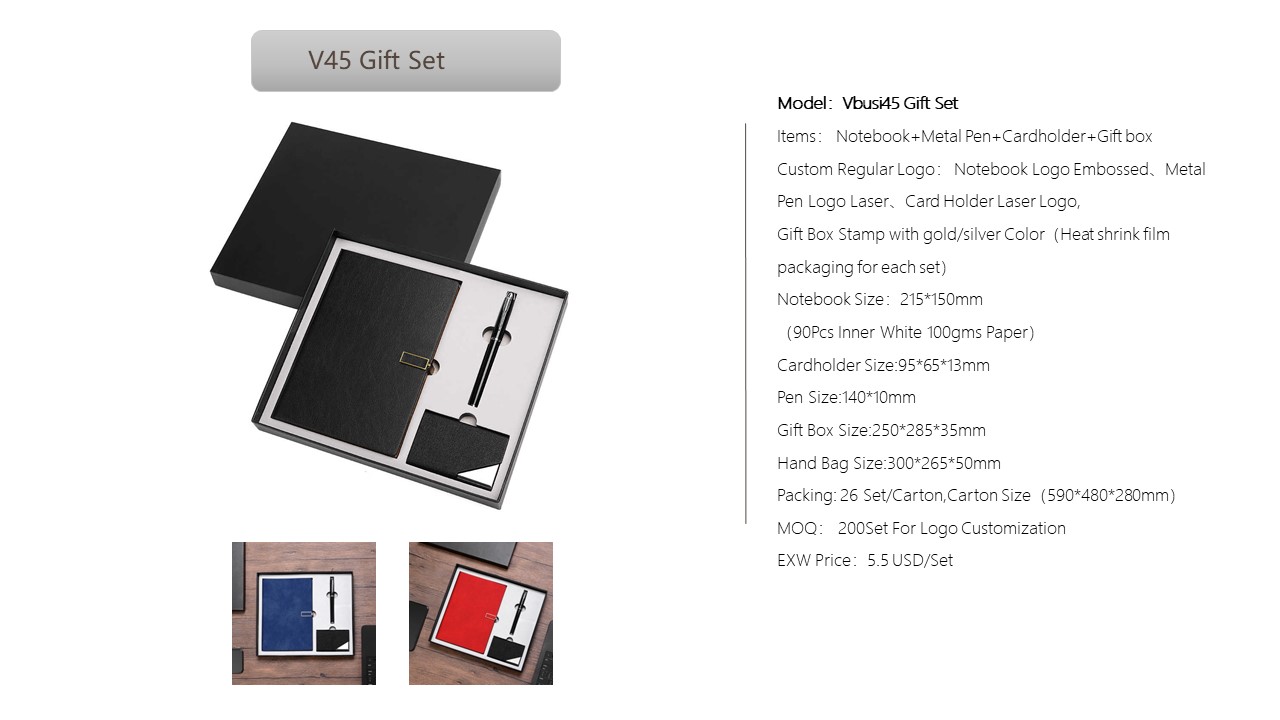 Notebook Style Gift Set
