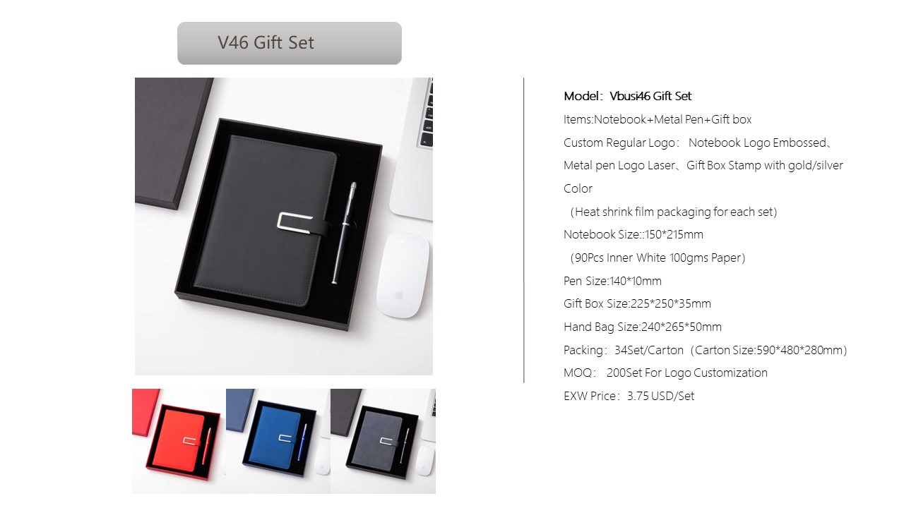 Notebook Style Gift Set