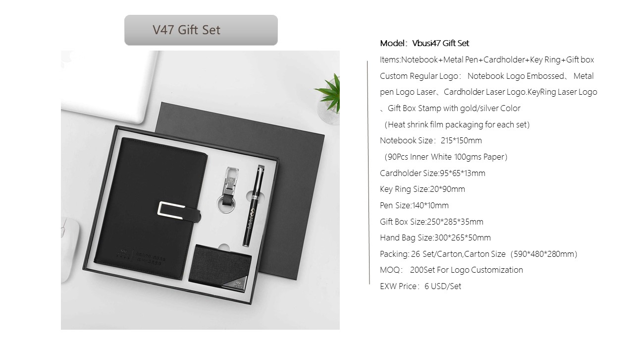 Notebook Style Gift Set