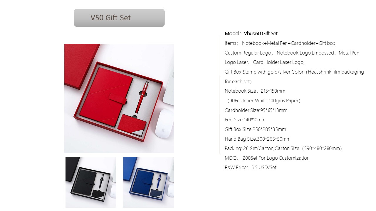 Notebook Style Gift Set