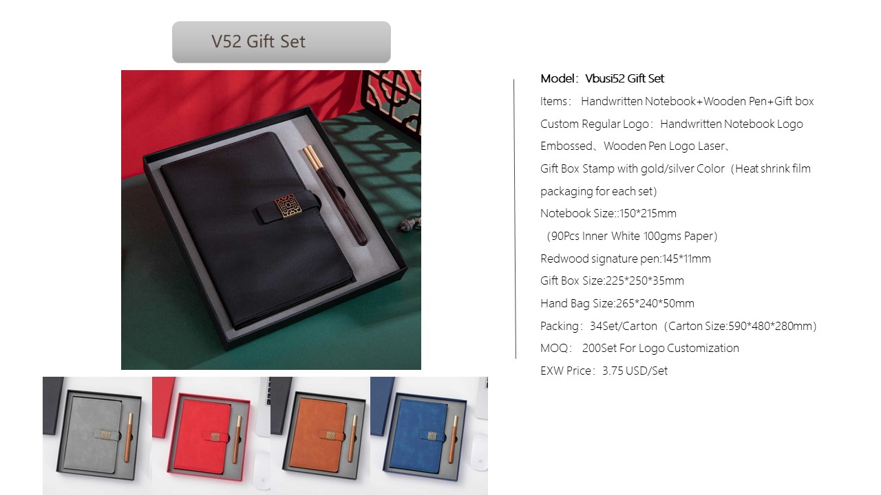 Notebook Style Gift Set