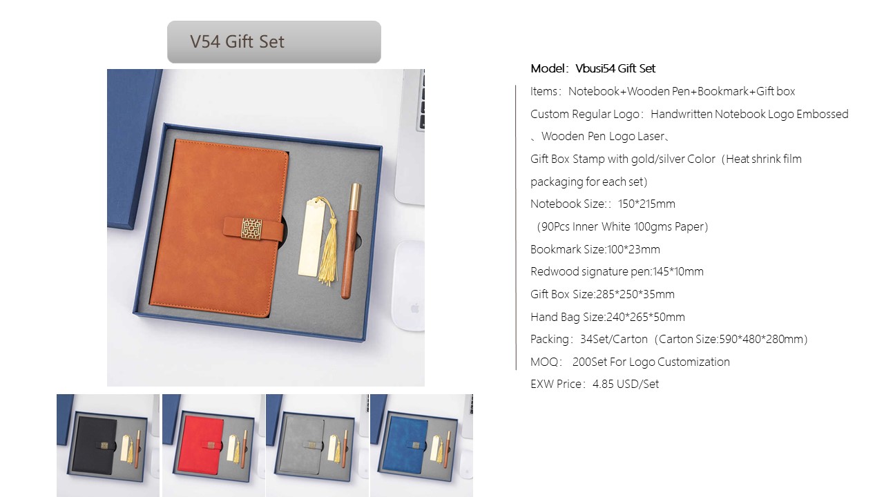 Notebook Style Gift Set