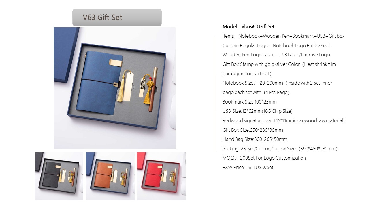 Notebook Style Gift Set