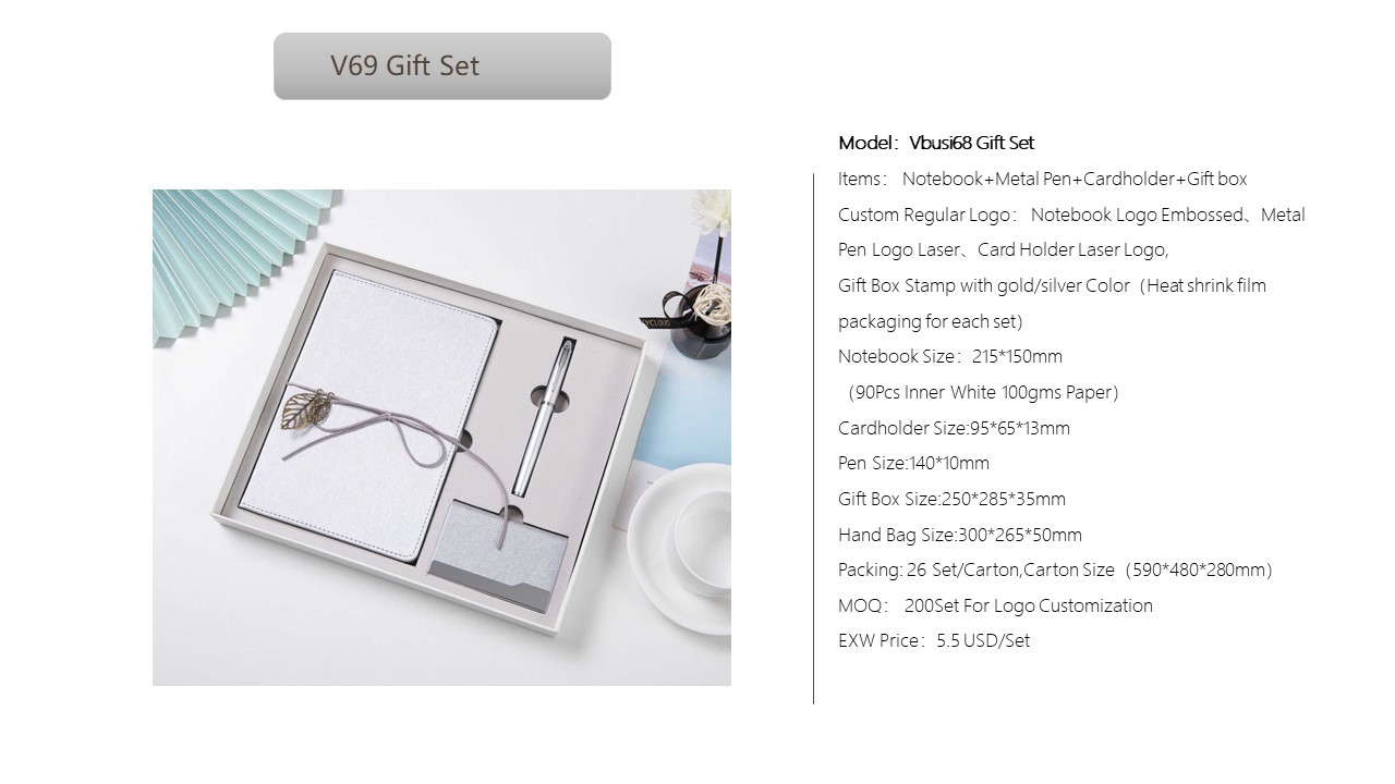 Notebook Style Gift Set