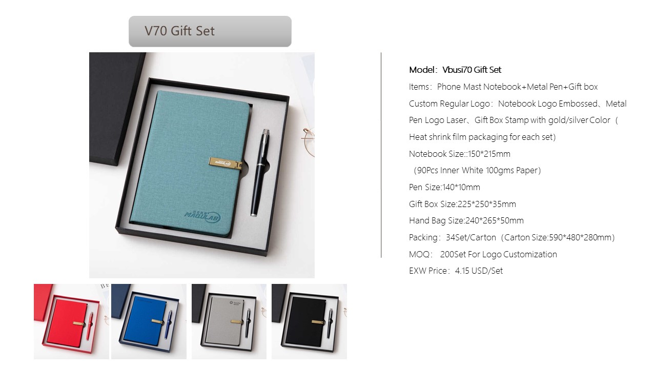 Notebook Style Gift Set
