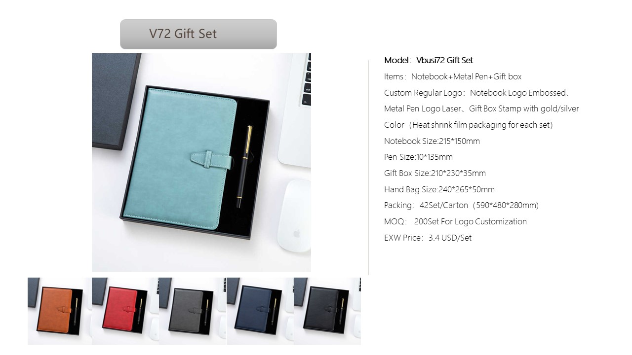 Notebook Style Gift Set
