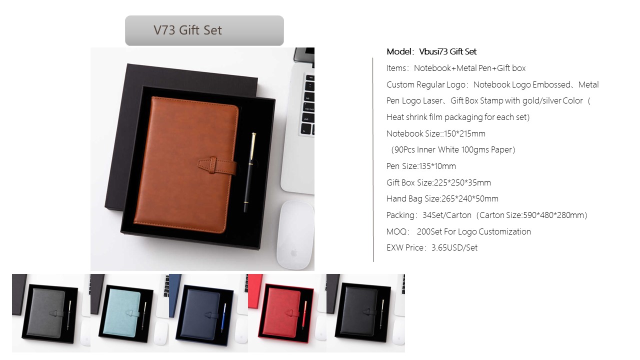 Notebook Style Gift Set
