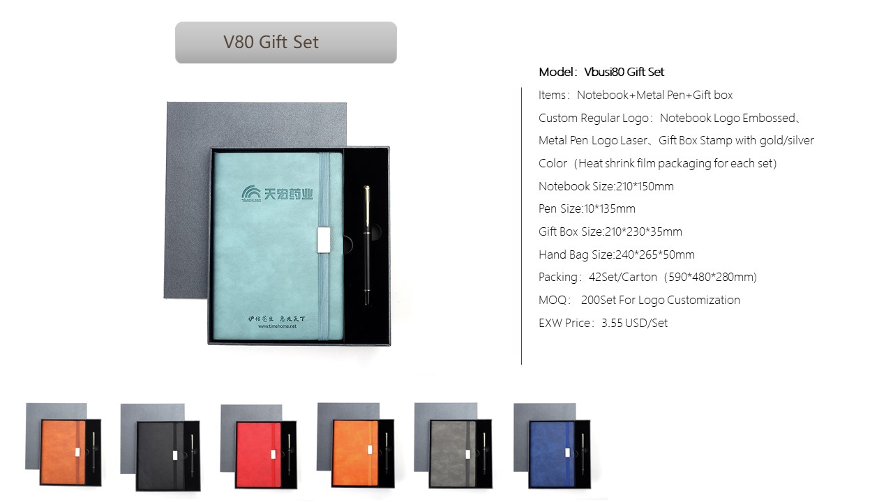 Notebook Style Gift Set