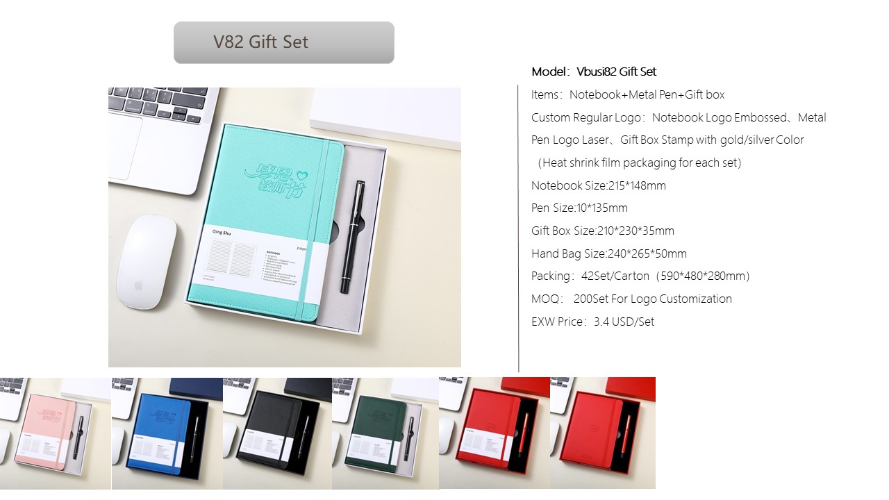 Notebook Style Gift Set