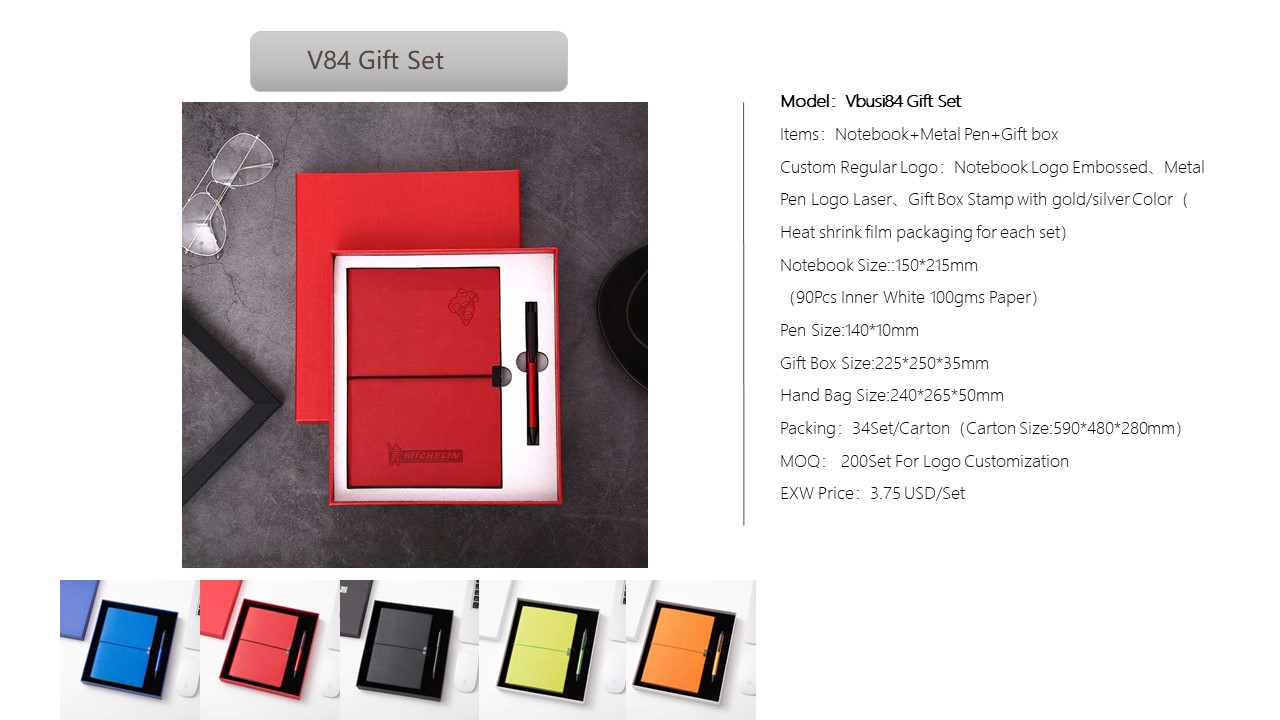 Notebook Style Gift Set