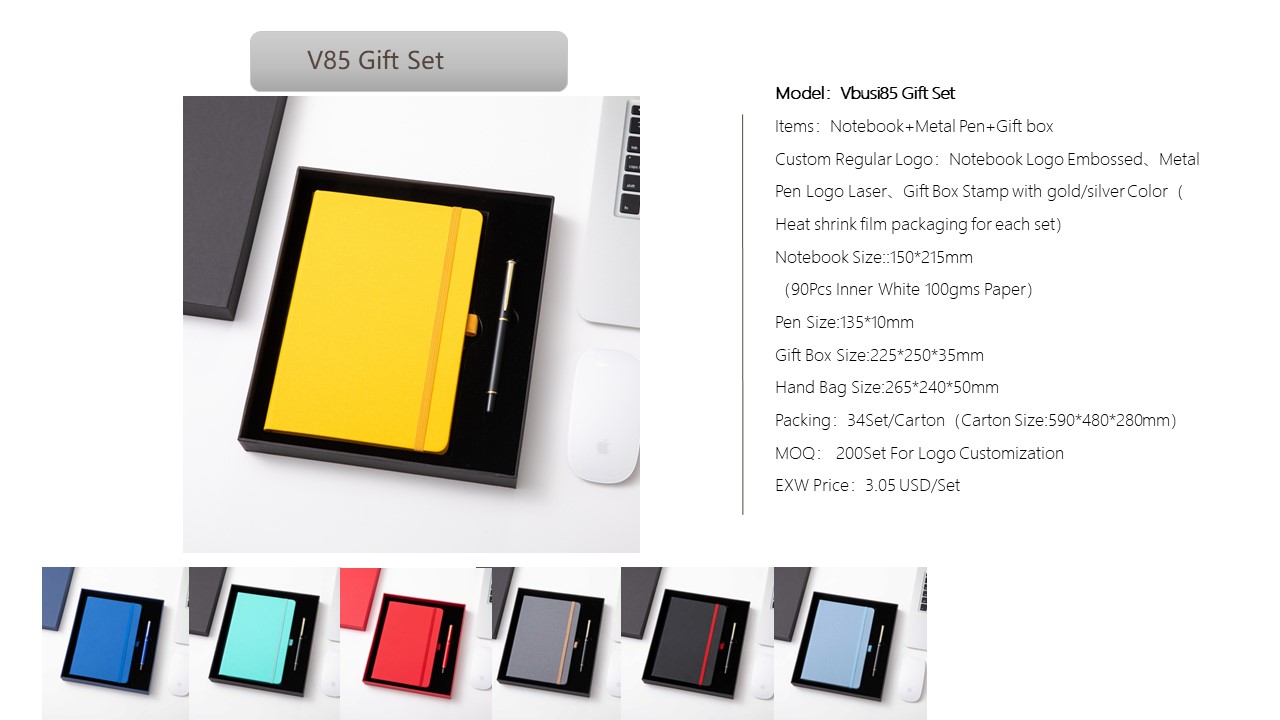 Notebook Style Gift Set
