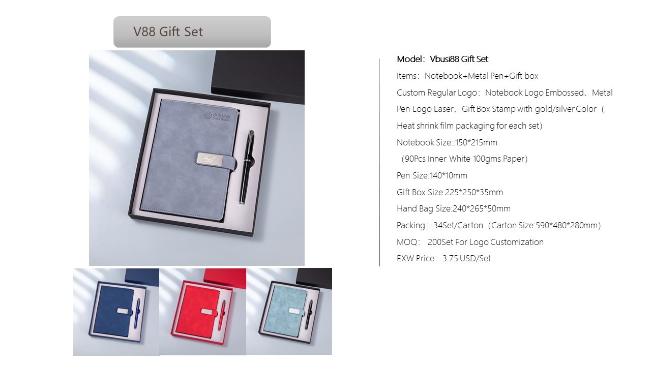 Notebook Style Gift Set