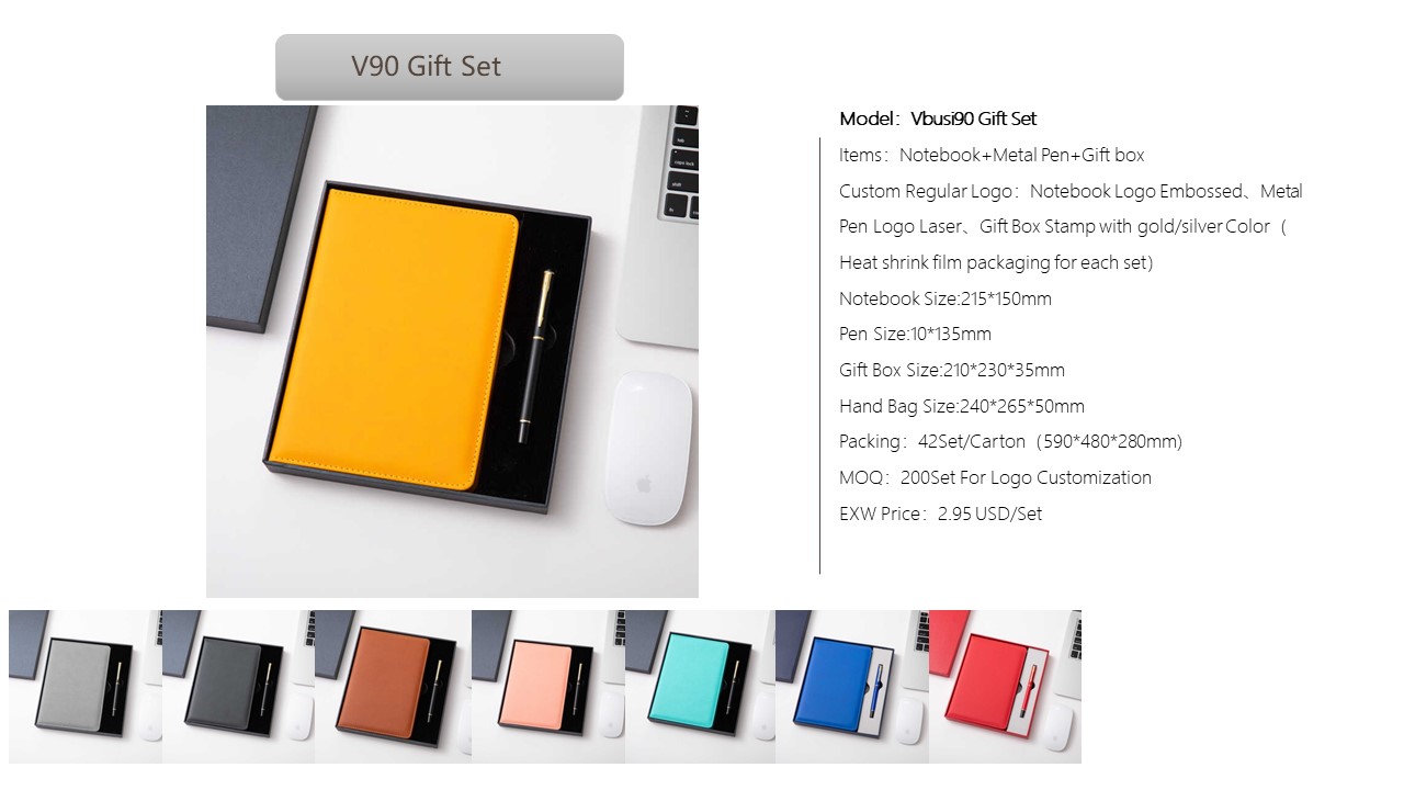 Notebook Style Gift Set