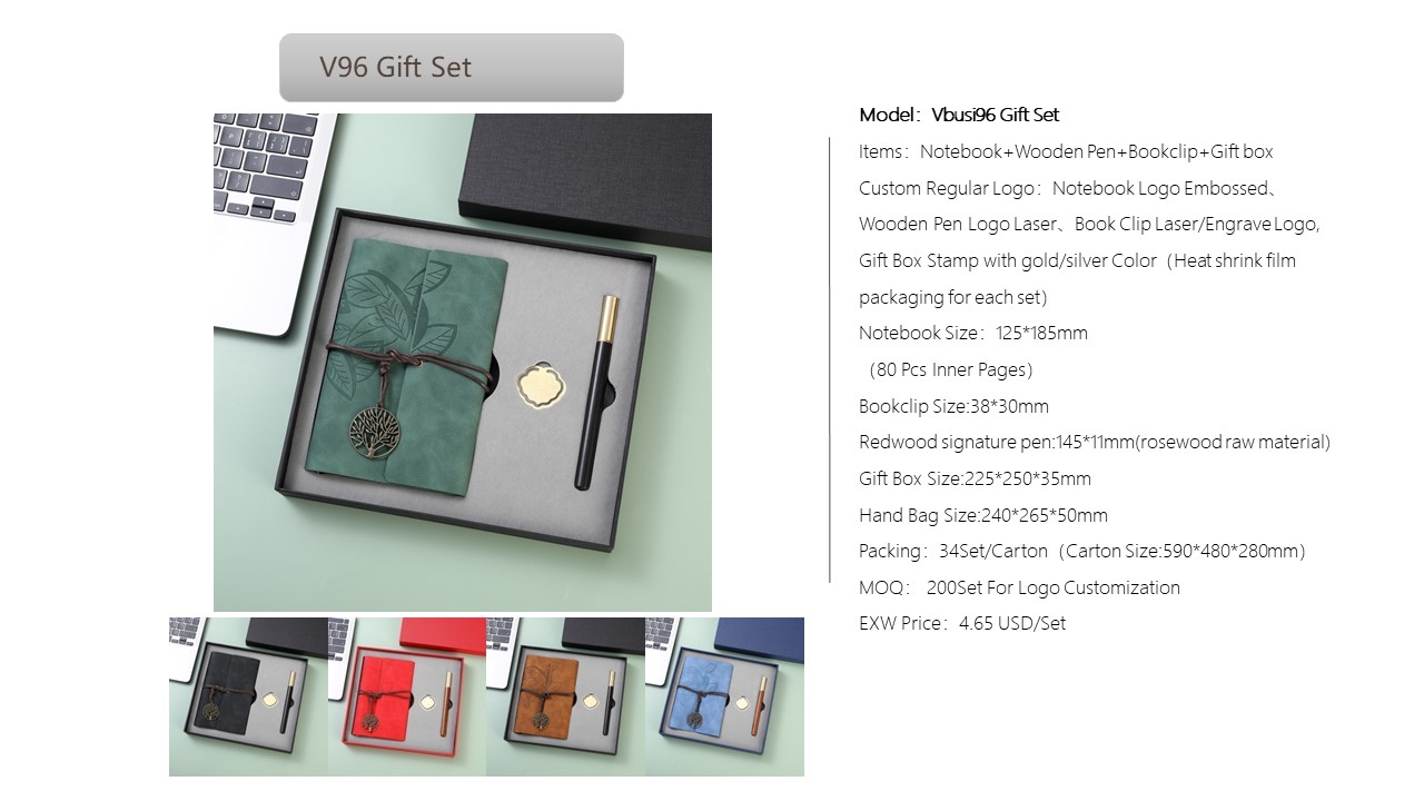 Notebook Style Gift Set