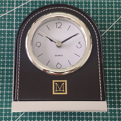 VbusiL1 Leather Clock For Hotel