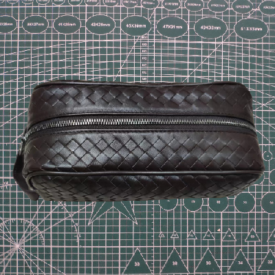VbusiL17 Leather Travel Wash Bag