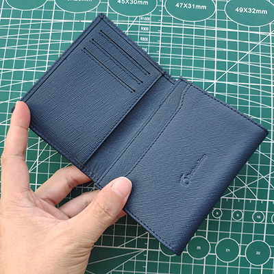 VbusiL21 Top Layer Leather Two Fold Card Holder
