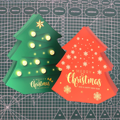 VbusiC10 Christmas Tree Box For Food Packing