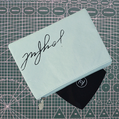 VbusiT2 Washable Kraft Paper Zipper Bag