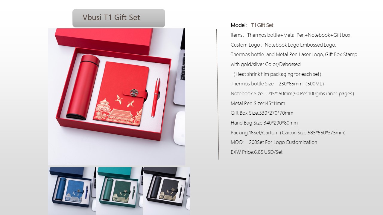 Notebook Style Gift Set