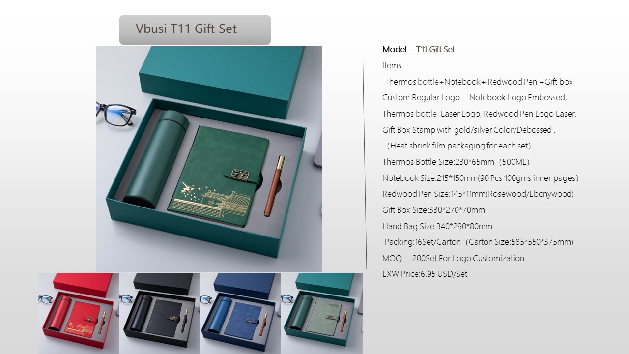 Notebook Style Gift Set
