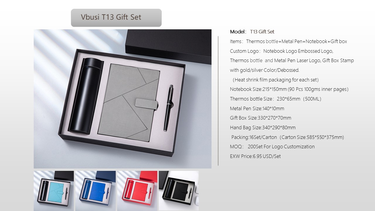 Notebook Style Gift Set
