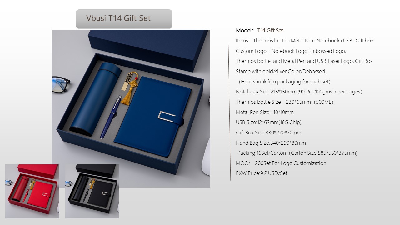 Notebook Style Gift Set