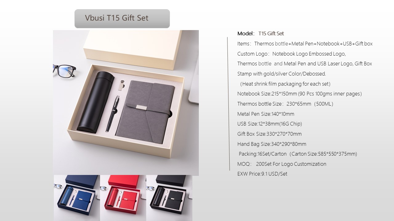 Notebook Style Gift Set