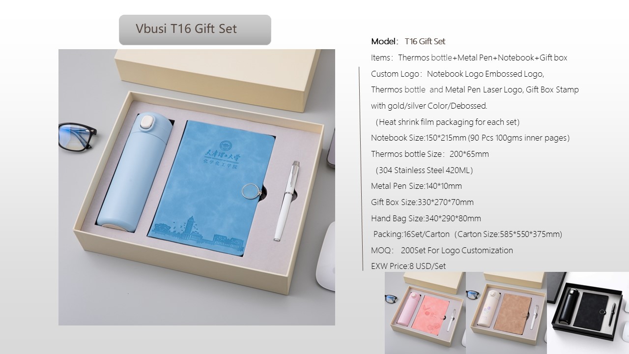 Notebook Style Gift Set