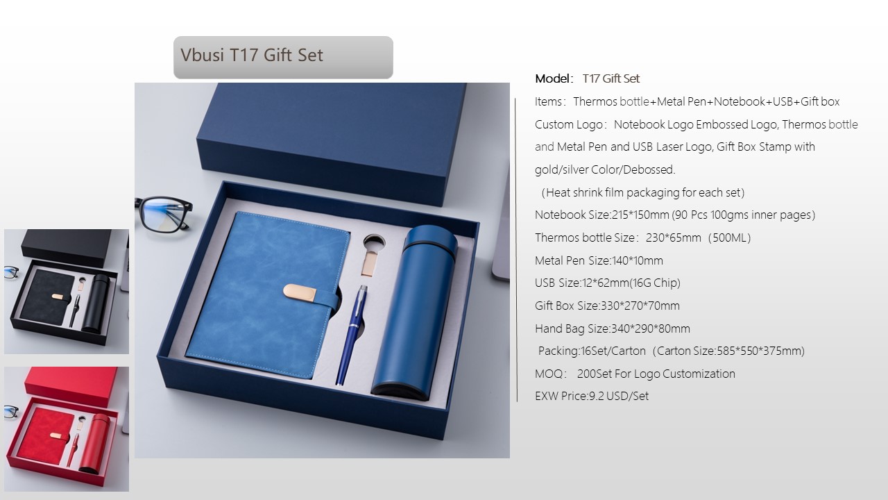 Notebook Style Gift Set