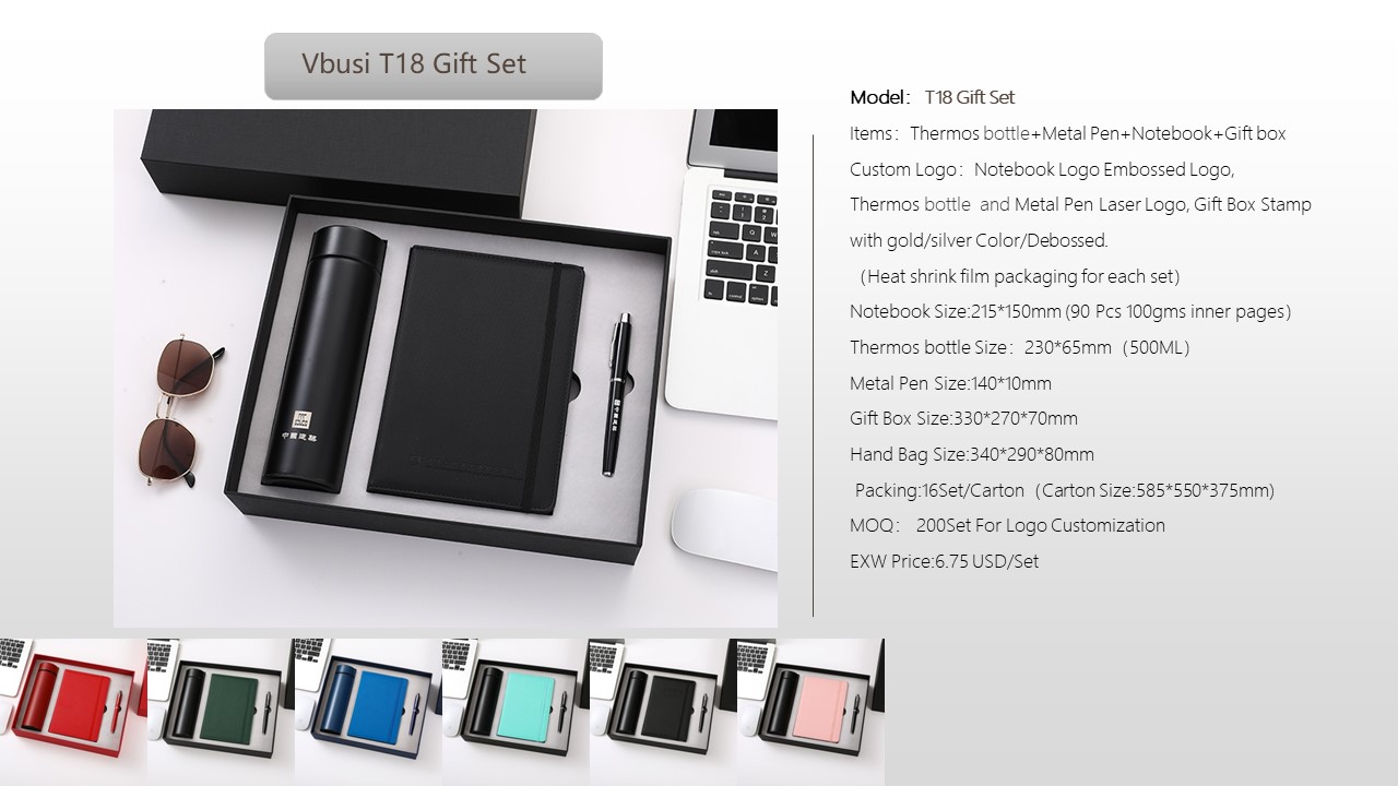 Notebook Style Gift Set